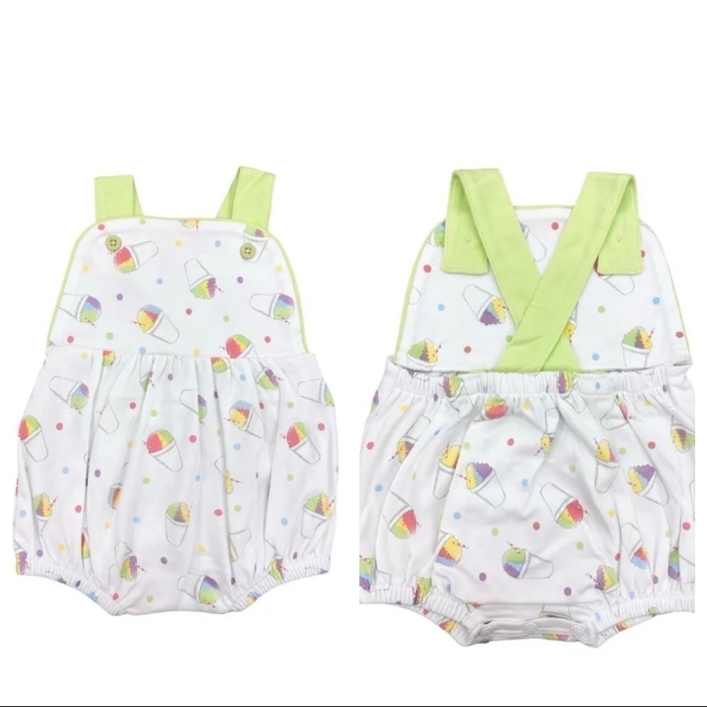 LA LUNA BOY GIRL SNOWBALL
SLEEVELESS BUBBLE ROMPER JUMPSUIT
